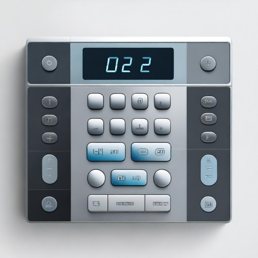 This image depicts a modernized panel overlay and keypad design