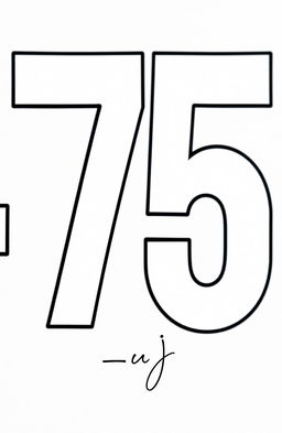 A close-up shot focusing on the number 475 displayed in a bold, modern font