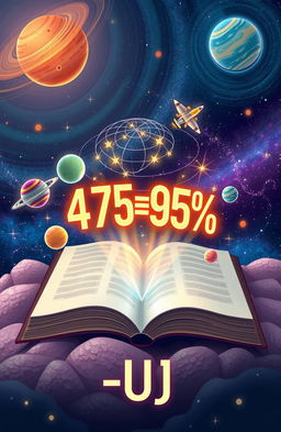 In a fascinating space theme, depict a cosmic scene with swirling galaxies and twinkling stars in the background