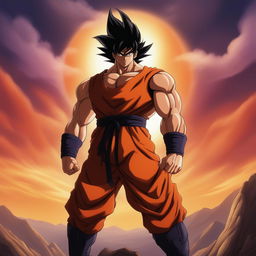 This is a high-definition, digital art image of the character Rambo, reimagined as a Dragonball Z character