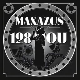 A stylish 1920s magazine cover design featuring a film reel as the frame