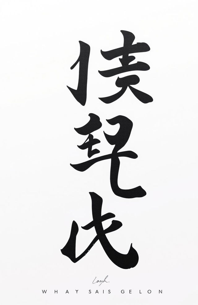 An artistic interpretation of the phrase 'Why Was I Chosen?' in beautiful Japanese kanji characters