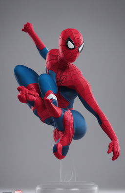 A high-quality product photo of a Spiderman Funko Pop figurine