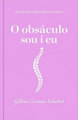 A stylized book cover featuring the title "O obstáculo sou eu" prominently displayed