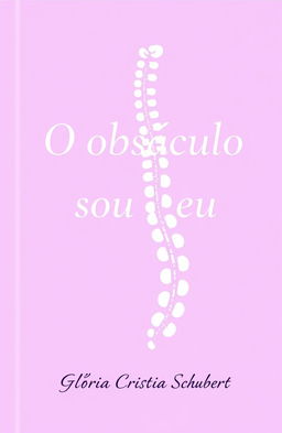 A stylized book cover featuring the title "O obstáculo sou eu" prominently displayed