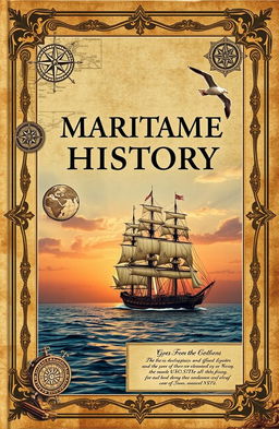 An encyclopedia-style image depicting the vintage maritime history theme