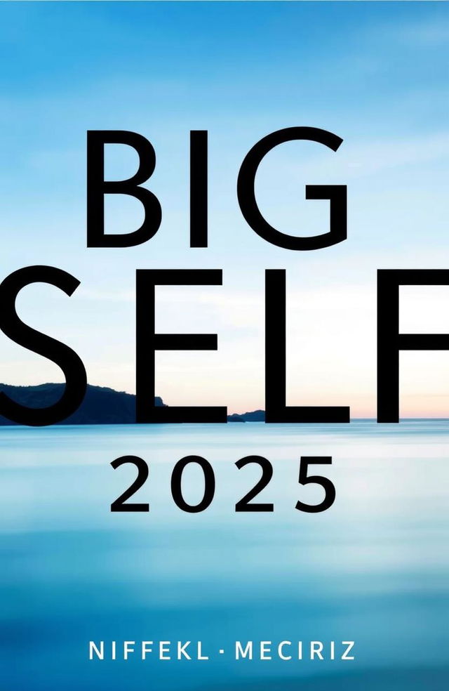 A large, visually striking book cover featuring the title "BIG SELF 2025" prominently displayed in bold black typography