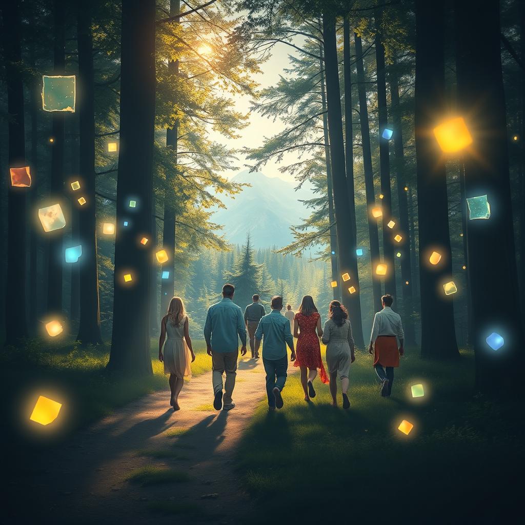 An enchanting visual representation of 'The Journey of Self-Discovery'