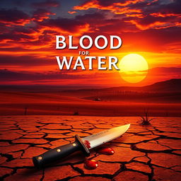 A stunning book cover design for 'Blood for Water: The Last Pond's Deadly Secret' written by Jack