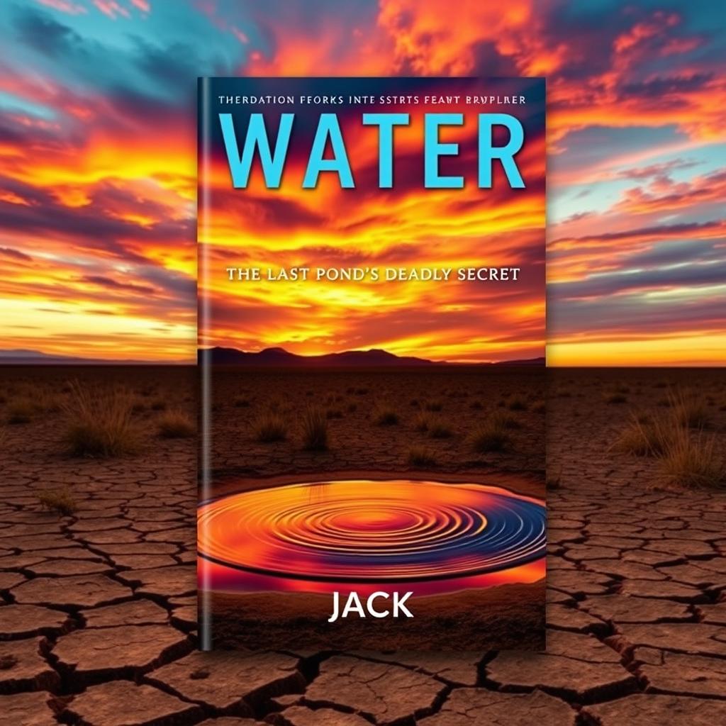 A stunning book cover design for 'Water: The Last Pond's Deadly Secret' written by Jack