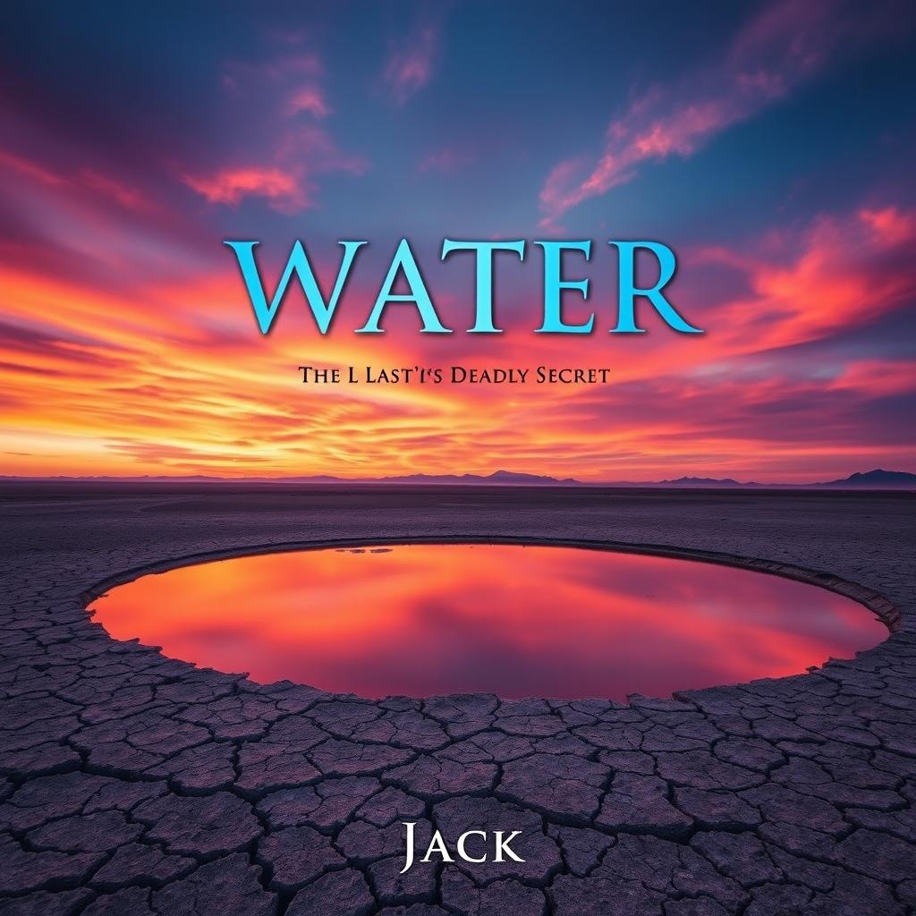 A stunning book cover design for 'Water: The Last Pond's Deadly Secret' written by Jack