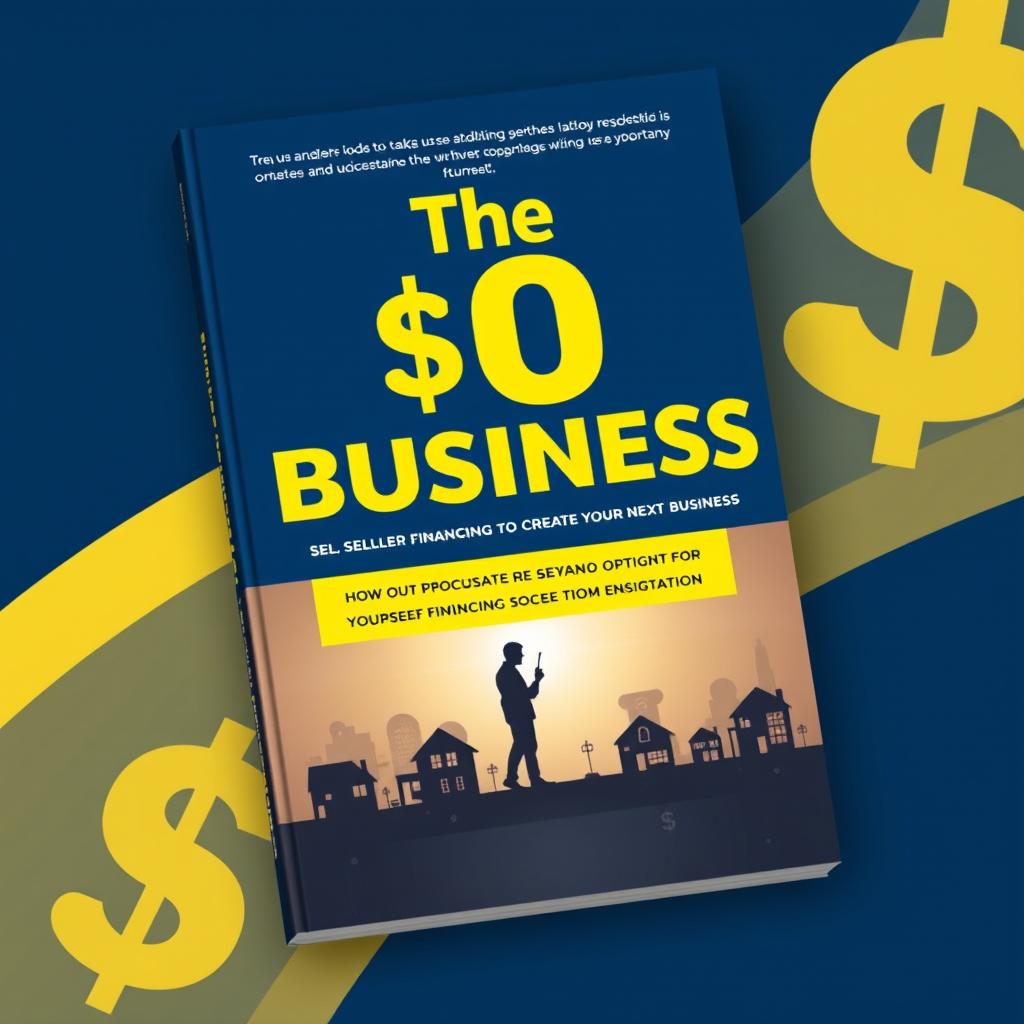 A captivating book cover design for 'The $0 Business: Use Seller Financing to Create Your Next Business'