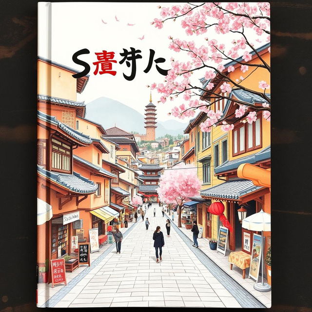 A beautifully illustrated book cover themed around the vibrant and historical district of Sojaedong