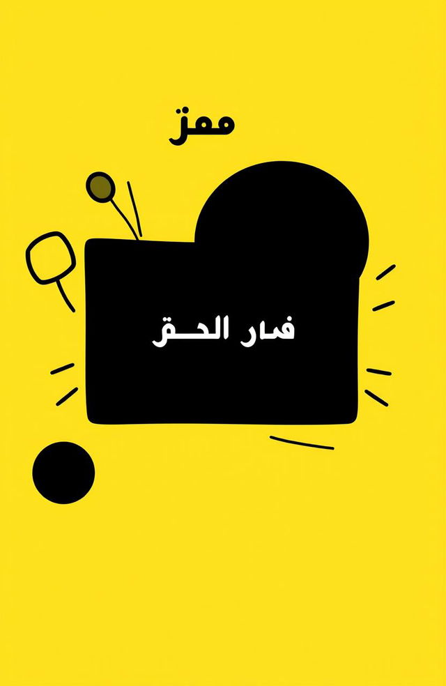 A bold and fun minimalist YouTube channel cover design for a Persian comedy channel named ‘چس‌کده’ (Cheskade)