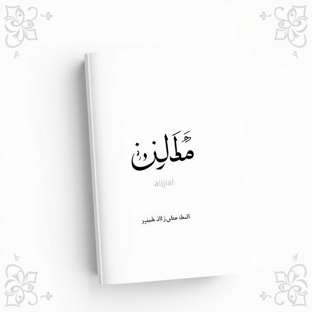 An Islamic-themed book title page design featuring the title 'مراۃ' prominently in elegant, traditional Urdu calligraphy at the center