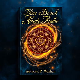 A captivating book cover design featuring an intricately designed ancient artifact in the center, surrounded by swirling mystical energy