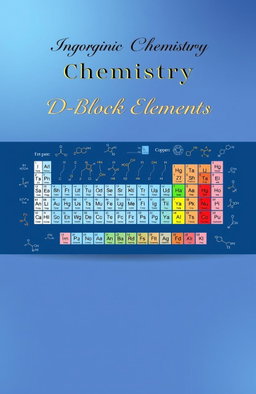 A visually appealing front page design for chemistry notes focusing on inorganic d-block elements