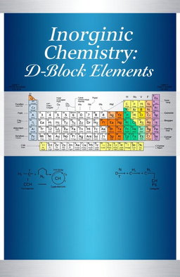 A visually appealing front page design for chemistry notes focusing on inorganic d-block elements