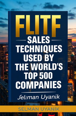 A book cover design for 'Elite Sales Techniques Used By The World's Top 500 Companies' by Selman Uyanık