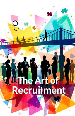 An abstract artistic representation titled 'The Art of Recruitment'