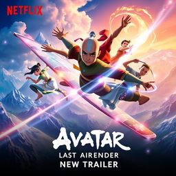 A stunning concept poster for the film 'Avatar: The Last Airbender - New Trailer | Netflix (2024)'