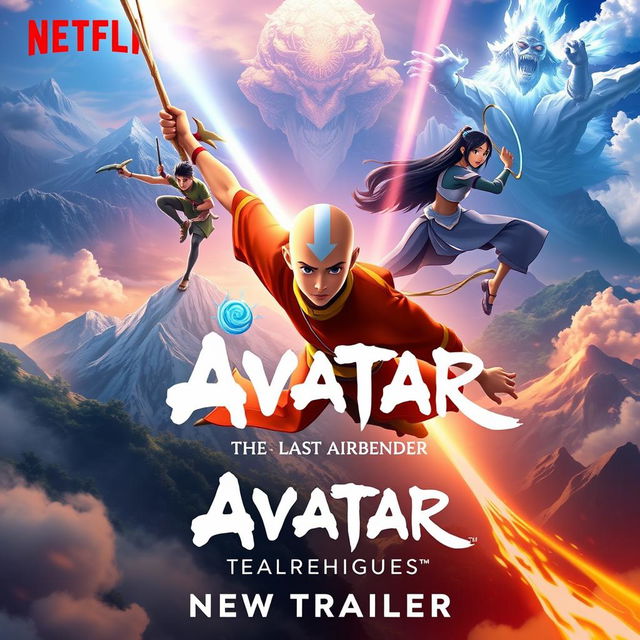 A stunning concept poster for the film 'Avatar: The Last Airbender - New Trailer | Netflix (2024)'