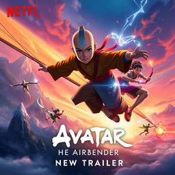 A stunning concept poster for the film 'Avatar: The Last Airbender - New Trailer | Netflix (2024)'