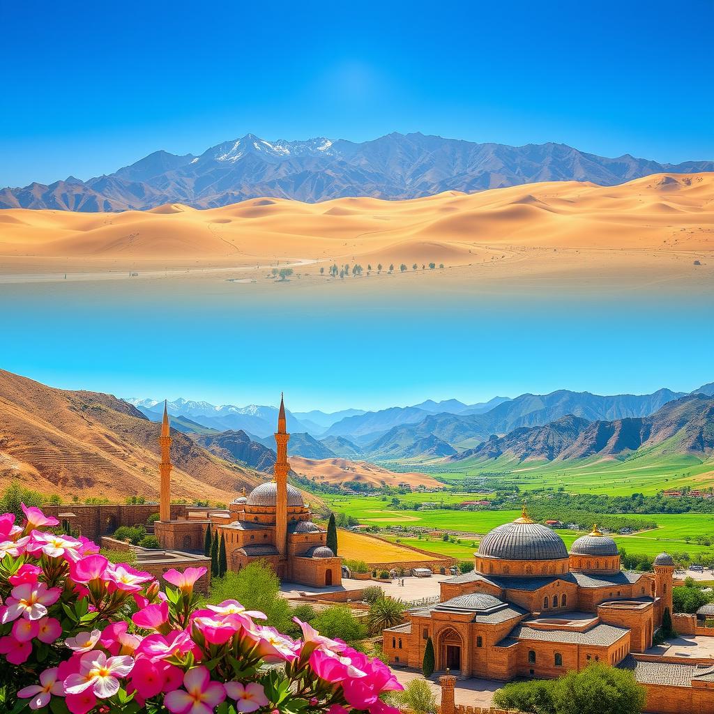 A stunning landscape of Iran showcasing the diverse beauty of the country