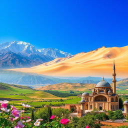 A stunning landscape of Iran showcasing the diverse beauty of the country