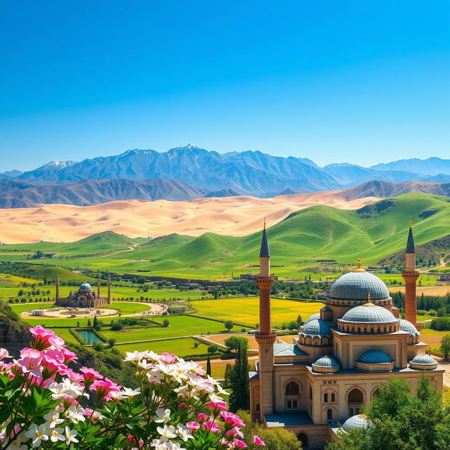 A stunning landscape of Iran showcasing the diverse beauty of the country