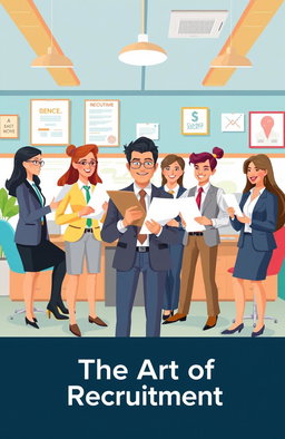 A visually appealing illustration depicting the theme 'The Art of Recruitment'