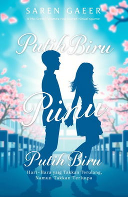 A novel cover design for a book titled 'Putih Biru: Hari-Hari yang Takkan Terulang, Namun Takkan Terlupa'