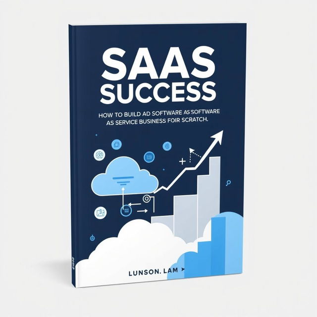 An eBook cover design for 'SaaS Success: How to Build a Software as a Service Business from Scratch'