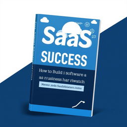 An eBook cover design for 'SaaS Success: How to Build a Software as a Service Business from Scratch'