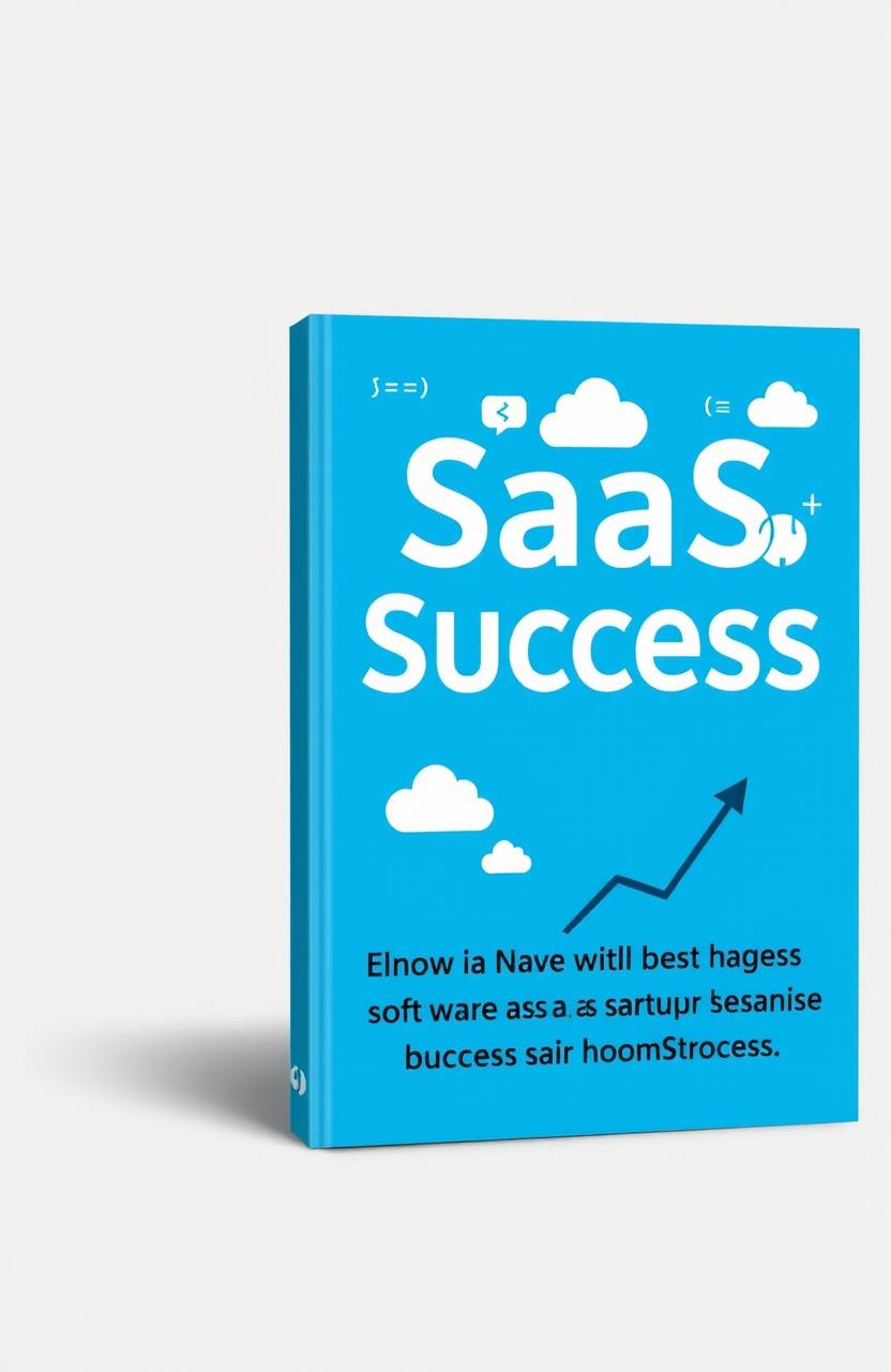 A sleek and modern eBook cover for "SaaS Success: How to Build a Software as a Service Business from Scratch"