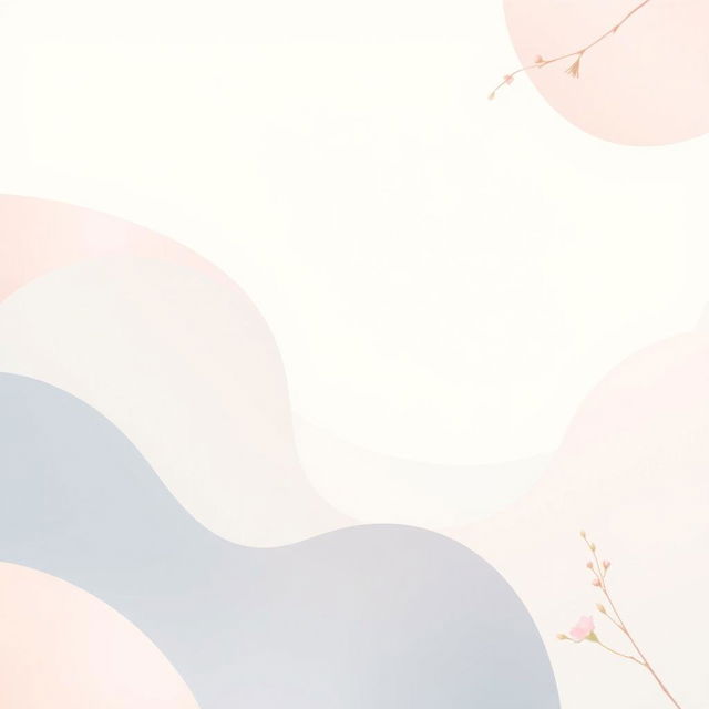 A beautifully designed aesthetic wallpaper featuring soft pastel colors, subtle gradients, and abstract shapes