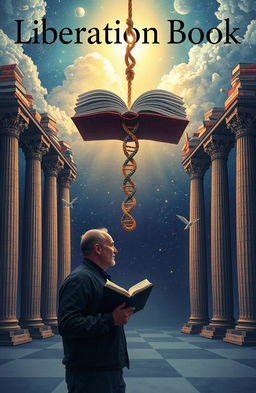 A book cover illustration for a title called 'Liberation Book'
