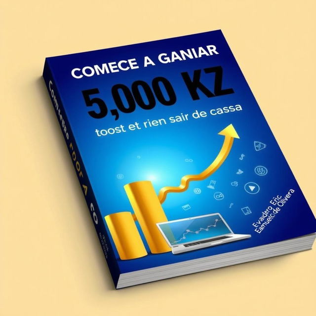 A modern and attractive book cover design featuring the title 'Comece a Ganhar 5