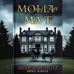 A captivating book cover for 'Molly And Matt' featuring a moody stately home as the central focus
