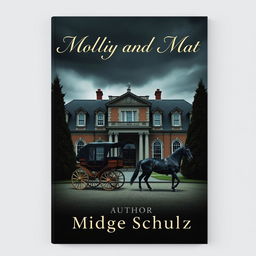 A striking book cover for 'Molly And Matt' featuring a moody stately home as the focal point
