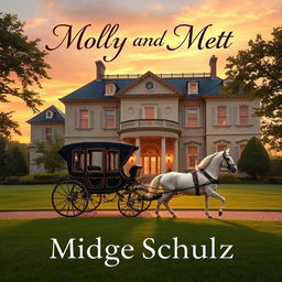 An enchanting book cover for 'Molly And Matt' featuring a stately home as the primary focus