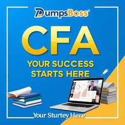 A modern, sleek design showcasing an advertisement for CFA-Level-2 exam study material