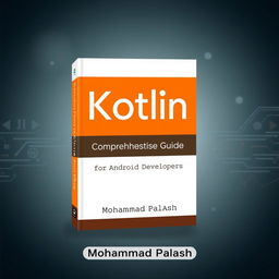 A book cover design for a programming book titled 'Kotlin', specifically intended for Android developers