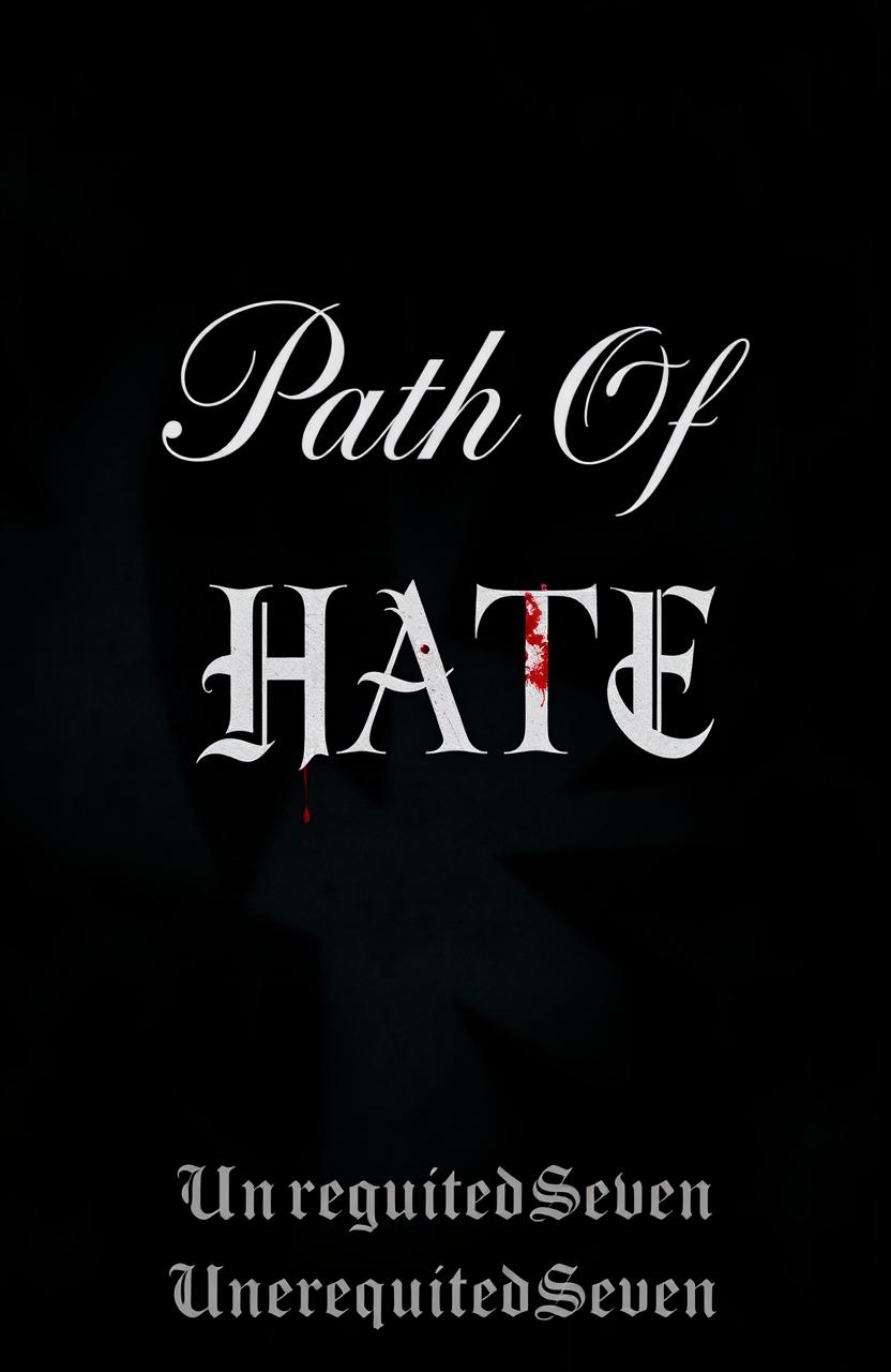 A book cover titled 'Path Of Hate', where 'Path Of' is elegantly written in cursive font while 'HATE' is strikingly bold