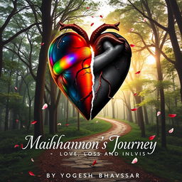 A captivating book cover art for 'Makhanchor's Journey: Love, Loss, and Life' by Yogesh Bhavsar, capturing the emotional depth of the narrative