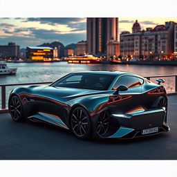 A stunning depiction of a luxury car priced at 100,000 Euros