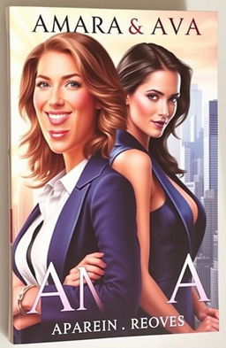 A captivating book cover featuring two business women, Amara and Ava, who are rivals in the corporate world