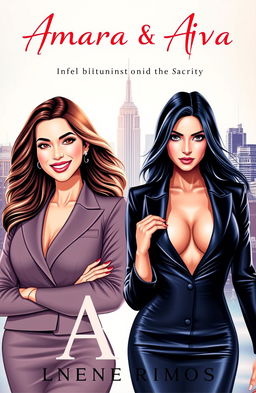 A captivating book cover featuring two business women, Amara and Ava, who are rivals in the corporate world