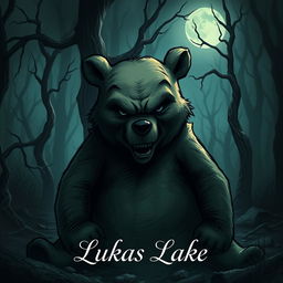 A dark and sinister portrayal of an evil Winnie the Pooh in a desolate version of the Hundred Acre Woods