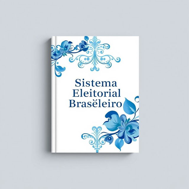 A cover design featuring elegant blue details, prominently displaying the text 'Sistema Eleitoral Brasileiro' on the front